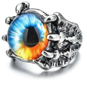 NWT Adjustable Dragon Claw Evil Eye Ring